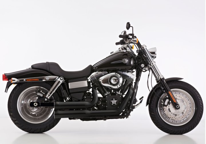 FALCON Double Groove Komplettanlage mit Kat fÃ¼r DYNA Fat Bob FXDF für DYNA Fat Bob FXDF