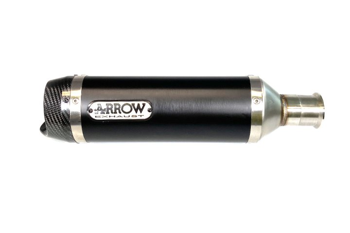 ARROW Auspuff DARK THUNDER für Yamaha YZF-R6 2006-2016, Aluminium schwarz