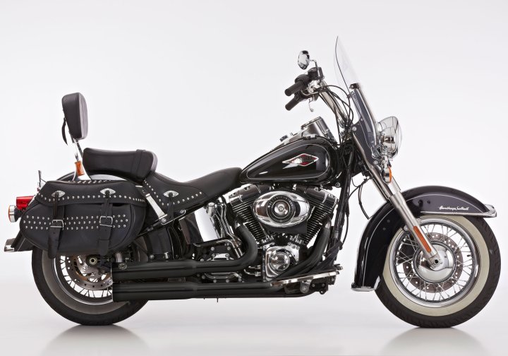 FALCON Double Groove Komplettanlage mit Kat fÃ¼r SOFTAIL Custom FXSTC für SOFTAIL Custom FXSTC