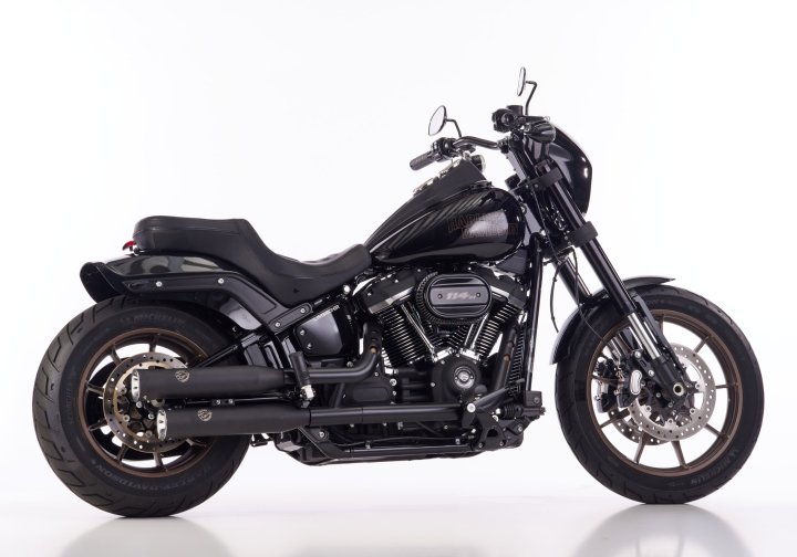 FALCON Double Groove Slip on ErsatzdÃ¤mpfer fÃ¼r SOFTAIL Street Bob 114 FXBBS für SOFTAIL Stree