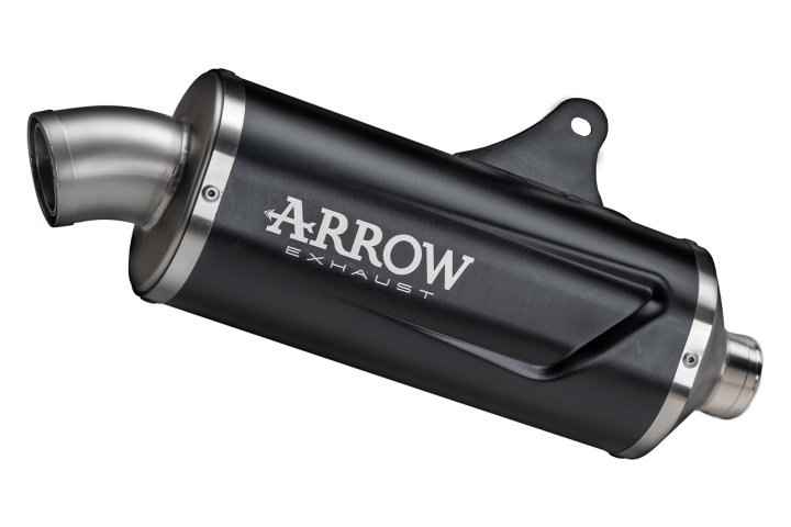 ARROW Auspuff INDY RACE EVO DARK Aluminium schwarz für BMW F900GS / Adventure / F800GS Modelljahr 20