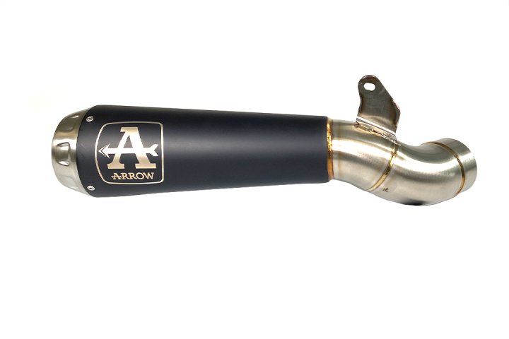 ARROW Auspuff DARK PRO-RACE für Ducati Scrambler 800 2017-, Edelstahl schwarz