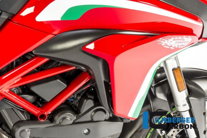 Ilmberger Carbon Luftauslassverkleidung am Seitenteil rechts matt für Multistrada 1200 AA
