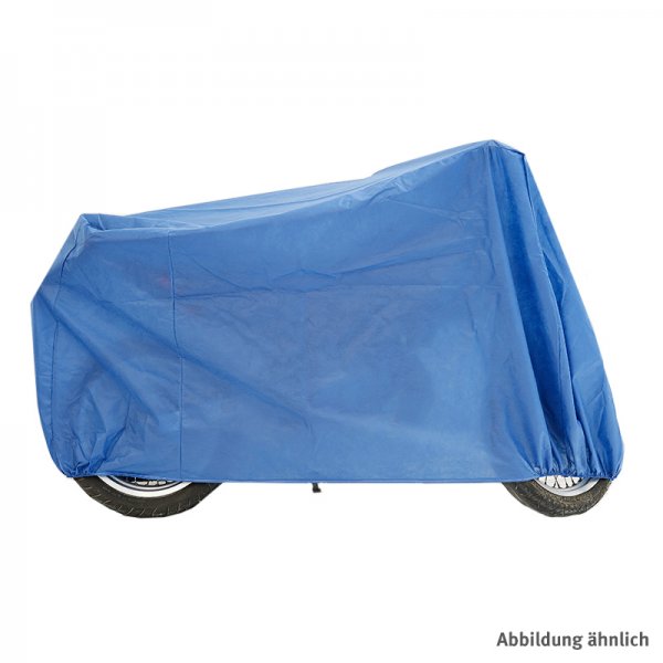 Motorradabdeckung Indoor-Flausch blau, maxi