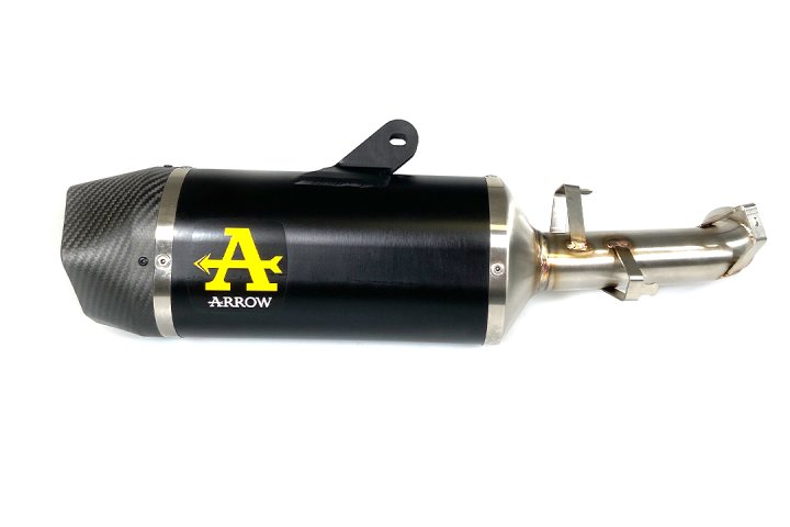 ARROW Auspuff DARK INDY RACE für KTM 390 Adventure 2020-, Aluminium schwarz