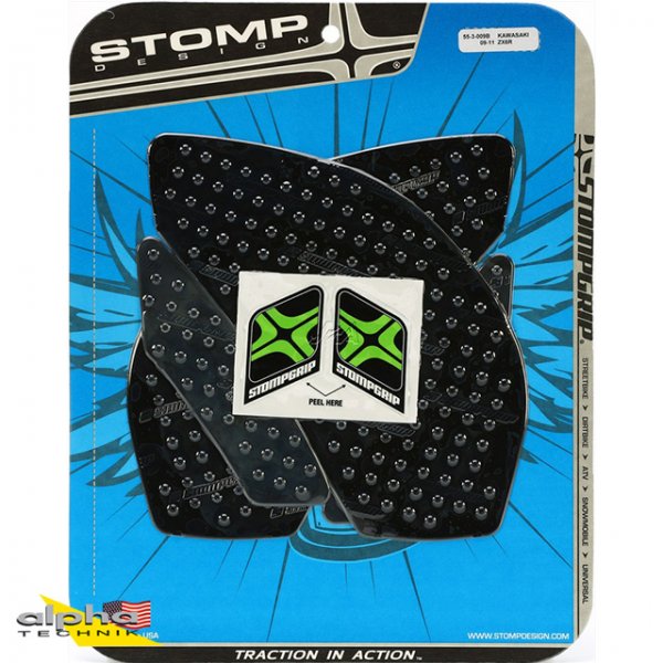 Stompgrip schwarz, Kawasaki ZX6R, 2009-19 ZX6R Ninja ZX600R