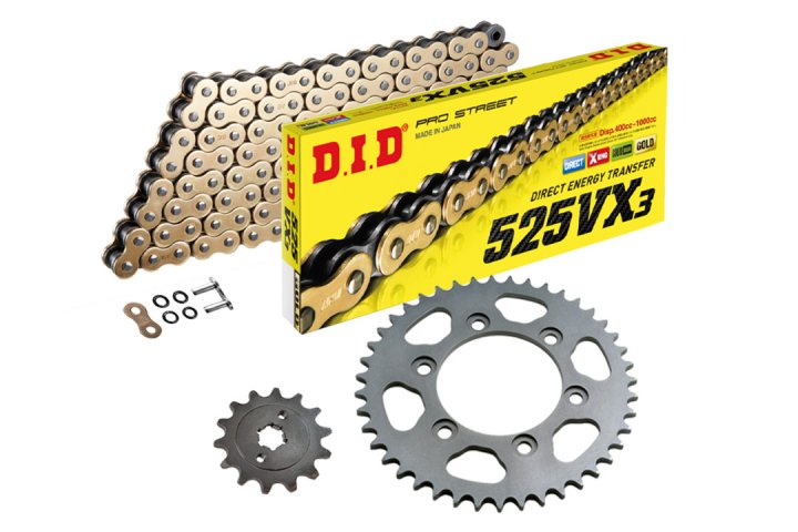 D.I.D. Kettensatz gold 525VX3 CBR600F Sport PC35