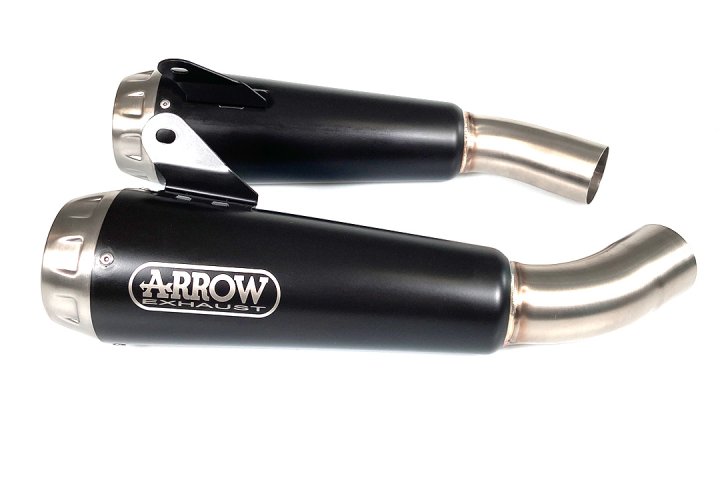 ARROW Auspuff DARK PRO-RACE für Ducati Scrambler 1100 2018-2020, Edelstahl