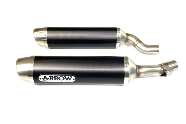 ARROW THUNDER für Kawasaki Z1000 2010-, Aluminium schwarz