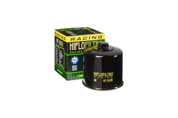 HIFLO Filter Ölfilter HF138RC, für div. Fzg. Racing VS750 Intruder VR51B MXU 375 RSV4 1000 R RK R