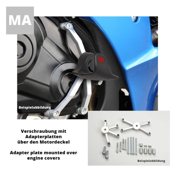 LSL SlideWing Befestigungskit für Honda CBR1000RR, 2008- (ohne ABS)