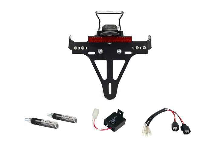 alpha Technik Kennzeichenhalter-Kit für Kawasaki Z900RS für Z900RS Cafe ZR900C EURO4