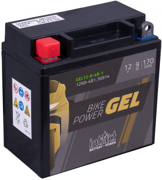 Intact GEL Batterie 12N9-4B1 / 50914 CB200 CB200 500 GS 500K4 unbekannt RD200 100000000 Liberty 50