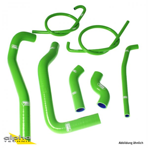 SAMCO Siliconschlauch Kit grün Kawasaki ZXR750, 1990 für ZXR750 Stinger ZX750H