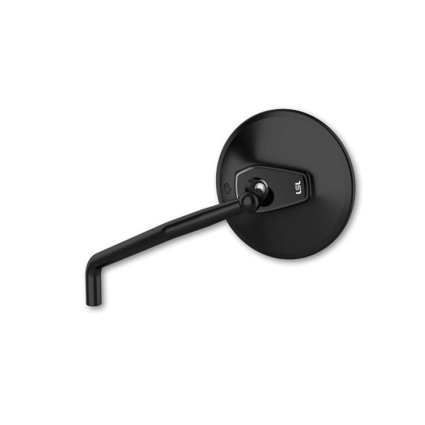LSL Lenkerspiegel ERGONIA, Durchmesser 95 mm, schwarz, mit Straßenzulassung, ECE, für rechts und lin