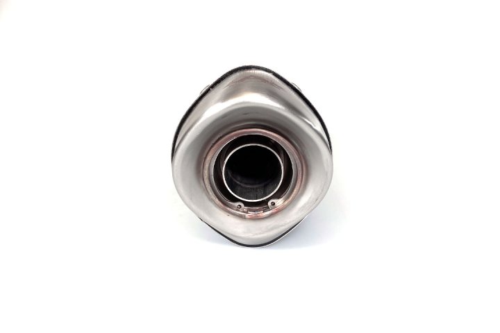 ARROW Auspuff DARK THUNDER mit Edelstahl-Endkappe für KTM 125RC / 390RC / 125 DUKE / 390 DUKE 2017-2