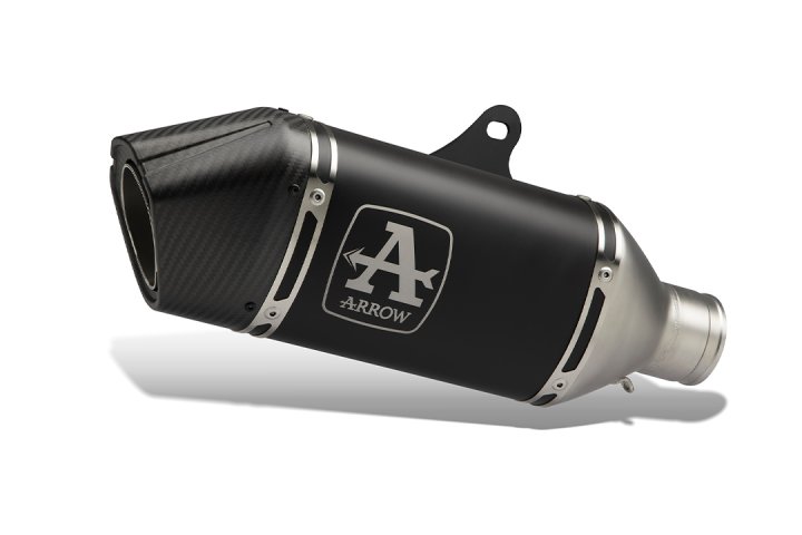 ARROW Racing-Komplettanlage mit VELOCE Endschalldämper schwarz mit Cabonendkappe für Kawasaki Ninja