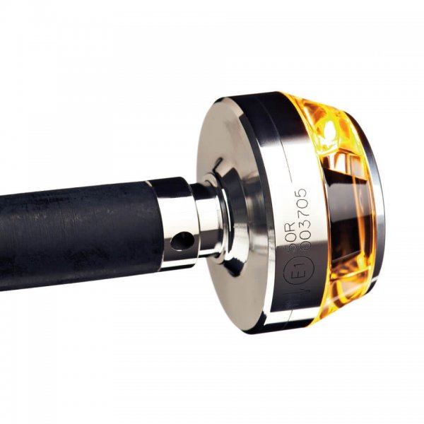 motogadget Lenkerendenblinker mo.Blaze DISC, links, poliert für Hammer 1800 Eight Ball - 65 KW