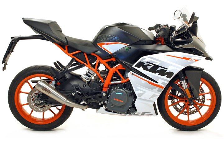 ARROW Auspuff PRO-RACE für KTM 125RC / 390RC / 125 DUKE / 390 DUKE 2017-2020, Edelstahl