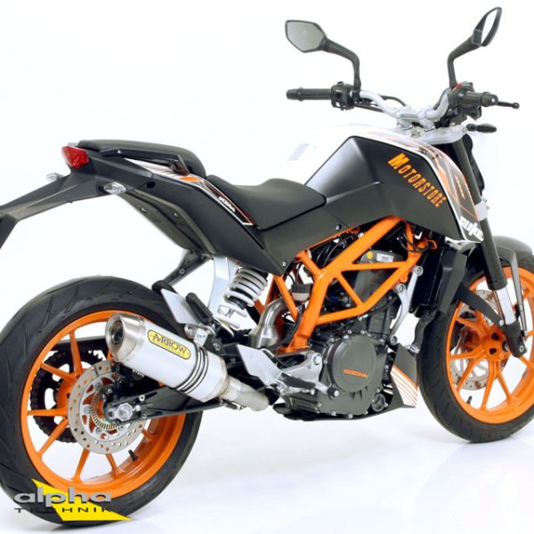 ARROW Auspuff Aluminium THUNDER für KTM 125RC / 390RC / 390 Duke 2013-2016