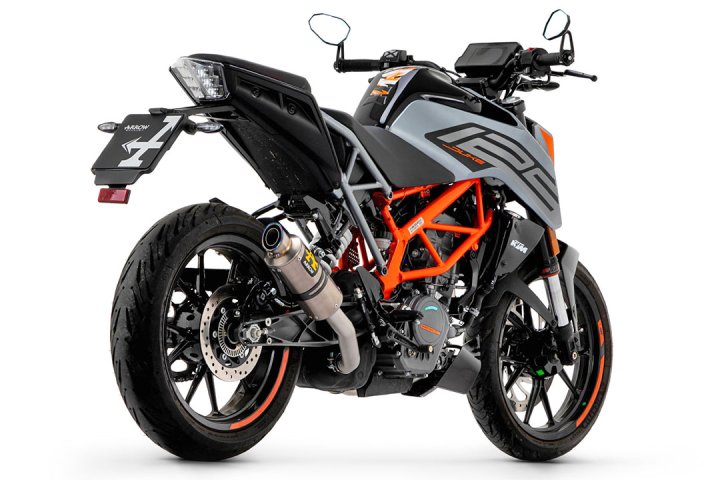 ARROW Auspuff GP2 Titan für KTM 125 Duke und KTM 390 Duke ab Modelljahr 2021-