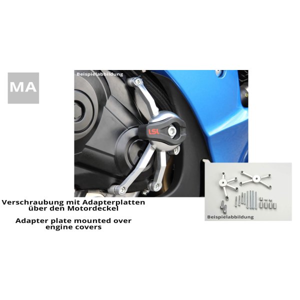 LSL Crash Pad Befestigungskit für Honda Hornet 900