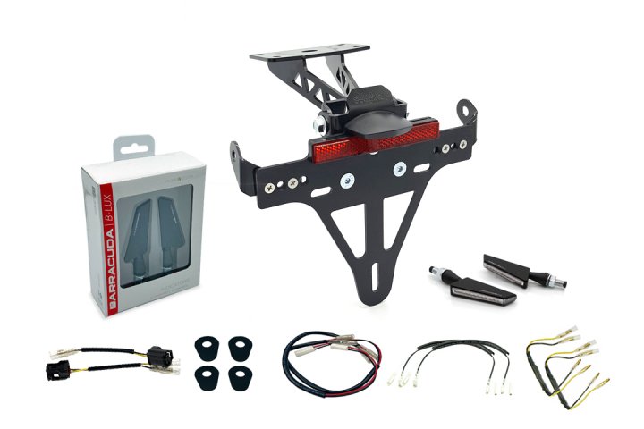 alpha Technik Kennzeichenhalter-Kit für Yamaha MT-07 für MT07 RM34 EURO5