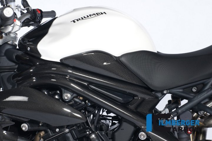 Ilmberger Carbon Tankseitendeckel links, Carbon für Speed Triple 1050 R 515NV