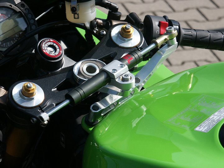 LSL Lenkungsdämpfer Kit mit Teilegutachten für ZX-10R, 2004-2005, titan