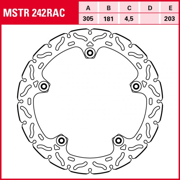 TRW Bremsscheibe Sportiv Semifloating MSTR242RAC R1200GS Adventure R12W