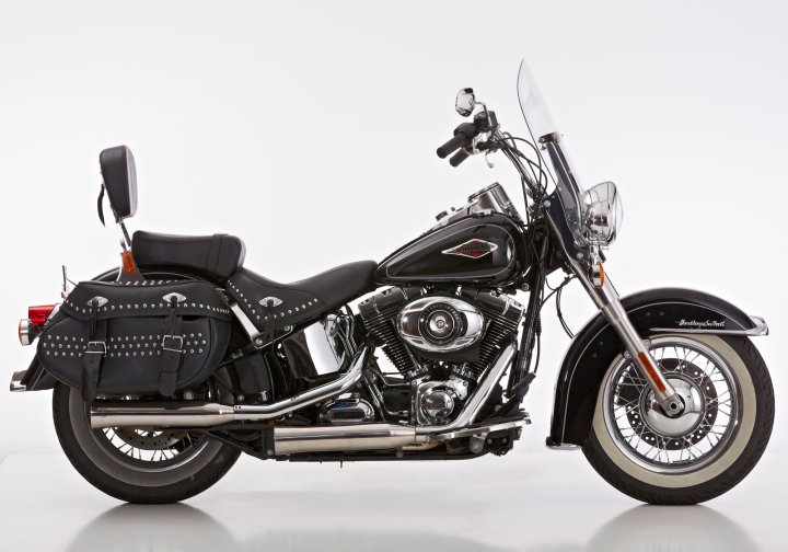 FALCON Double Groove Slip on ErsatzdÃ¤mpfer fÃ¼r SOFTAIL Heritage Classic 107 FLHC für SOFTAIL