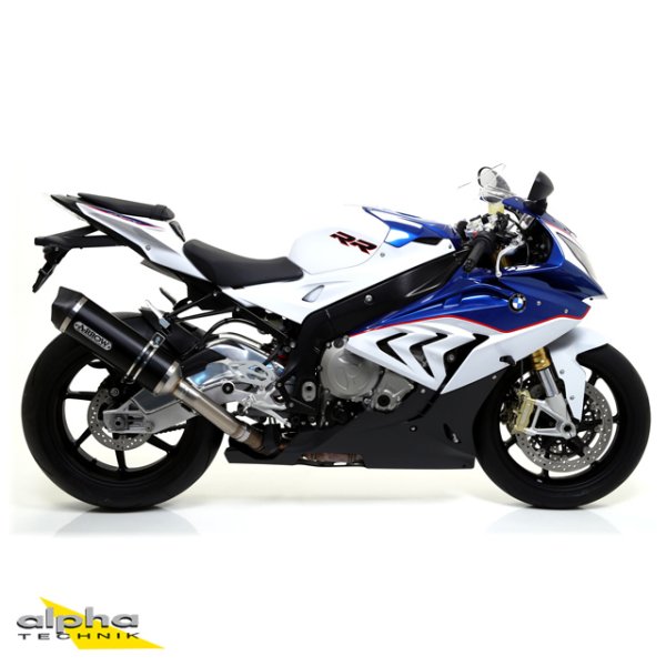 ARROW Auspuff RACE TECH für BMW S1000RR 2015-16 / S1000R 2014-16 aus Aluminium, schwarz