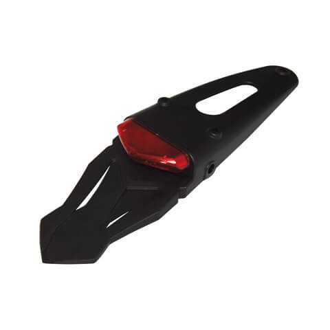 SHIN YO LED-Rücklicht, rotes Glas, mit universal Heckplastik in schwarz für
