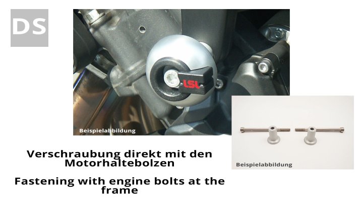 LSL Crash Pad Befestigungskit, für BMW F700GS, 2013-