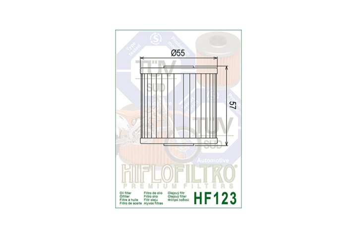 HIFLO Filter Ölfilter HF123 Kawasaki KL650 Tengai KL650C