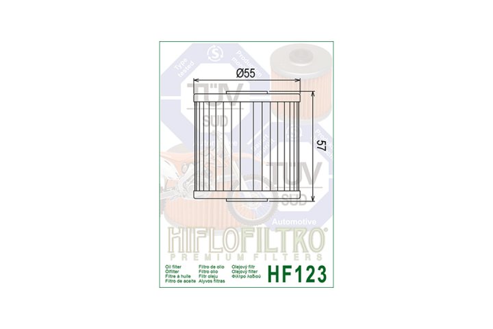 HIFLO Filter Ölfilter HF123 Kawasaki KL650 Tengai KL650C
