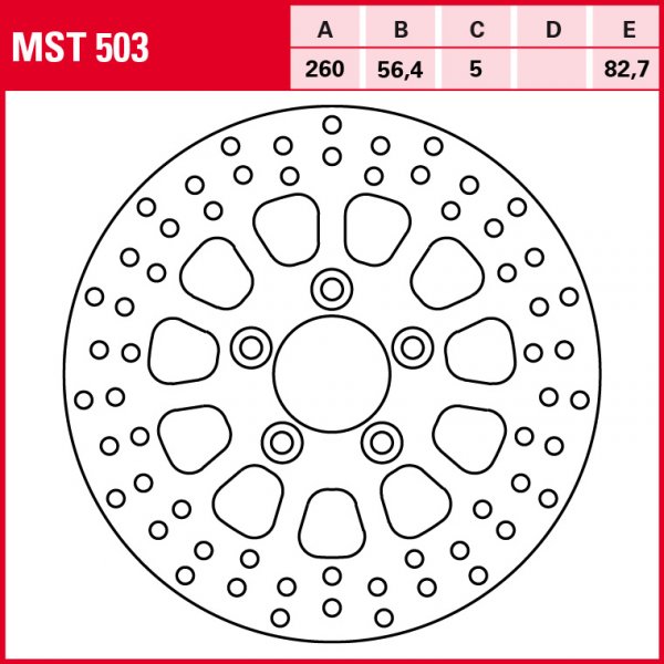 TRW Bremsscheibe Allround starr MST503 XL883L Sportster Superlow XL2