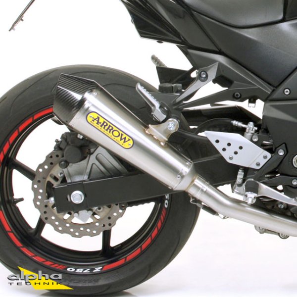ARROW Auspuff X-KONE Edelstahl für Kawasaki Z750 / Z800 / Z800E 2011-2016