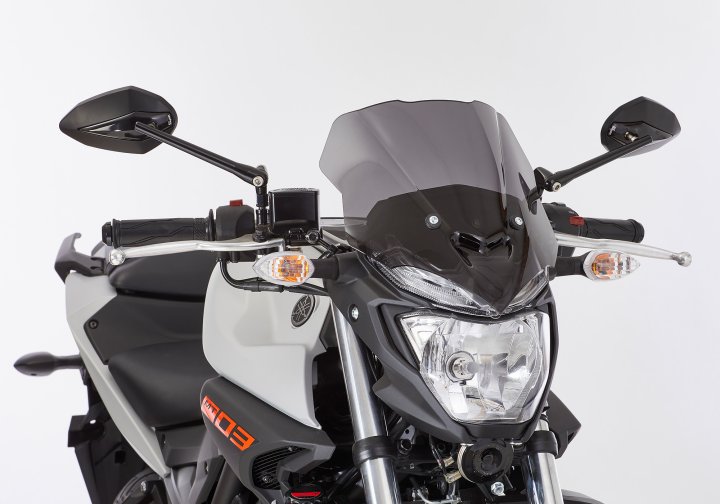 ERMAX Naked-Bike-Scheibe fÃ¼r MT-03 RH07 für MT-03 RH07